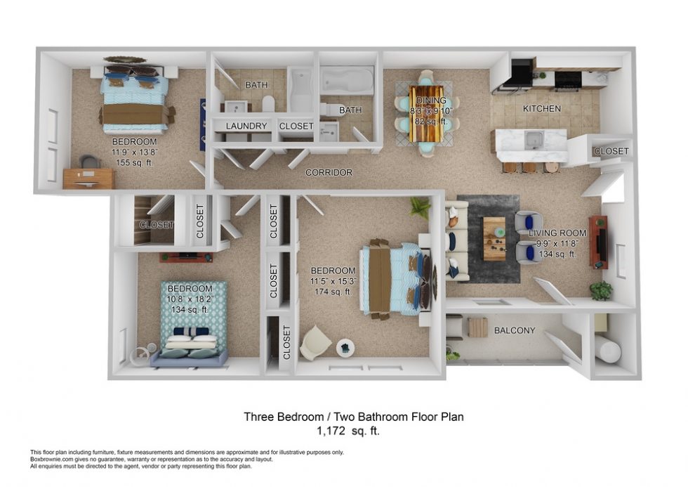 Floor plan - The Abbey Devon Apartments